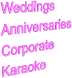 Weddings Anniversaries Corporate Karaoke